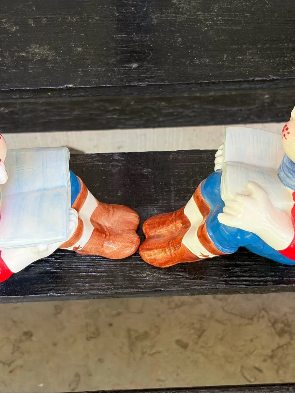 Vintage VANDOR Howdy Doody Bookends Rare A Piece of Americana Ceramic. Rare.